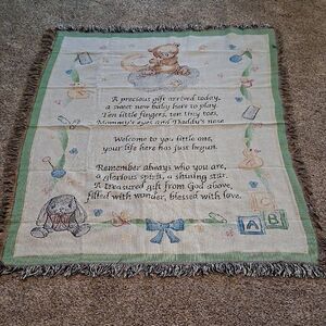 Beautiful Baby Throw,/blanket /comforter
